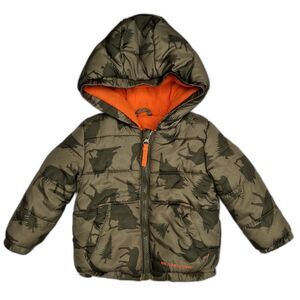 Weatherproof Boy's Puffer Jacket Size 12 Months Winter Woods GUC